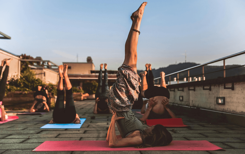 Outdoor yoga